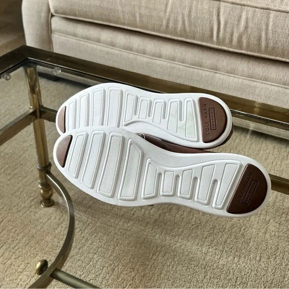 Cole Haan Brown Leather Loafers with Modern Design - Picture 7 of 9